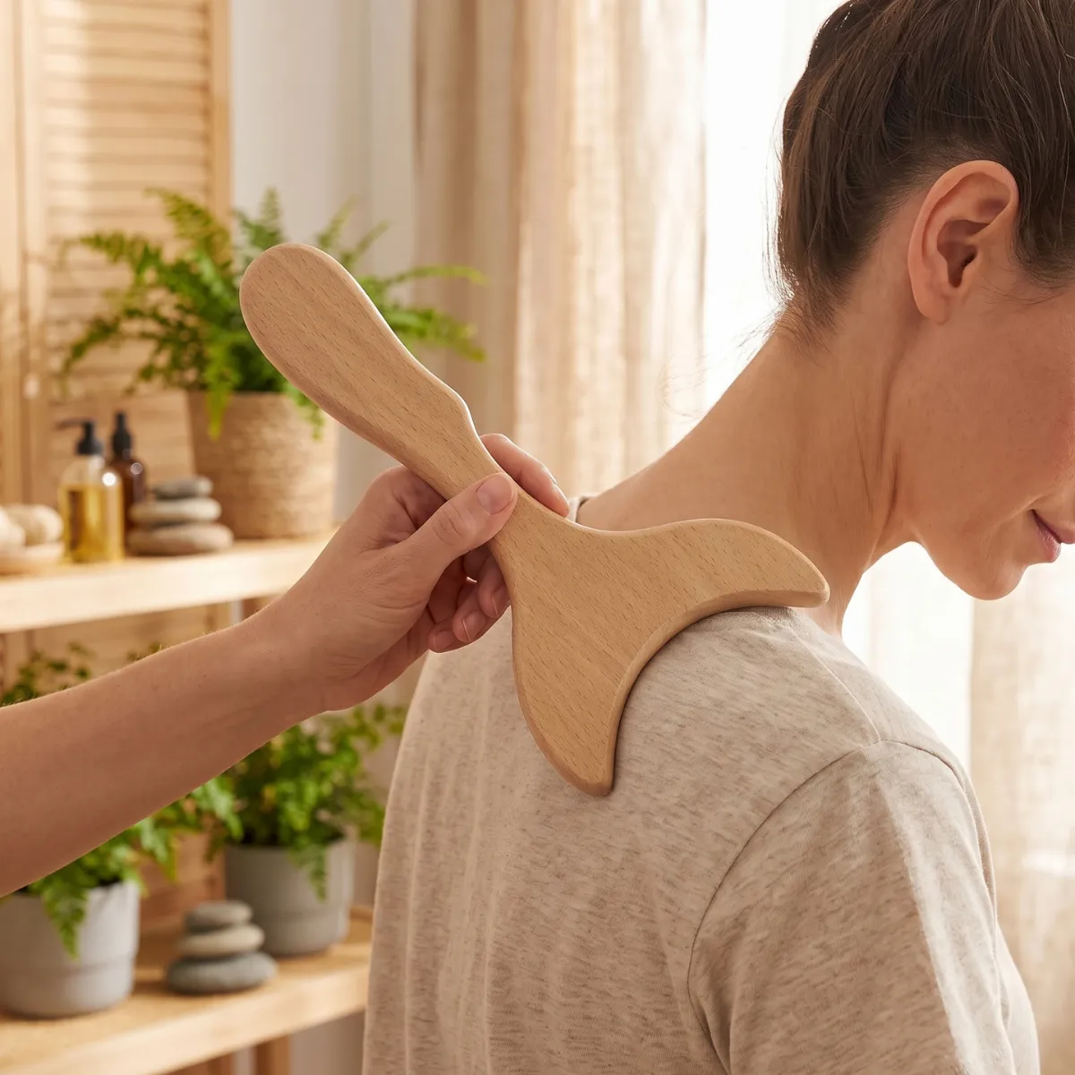 Masajeador Madera Drenaje Linfático Anti Celulitis Masaje - Imagen 4