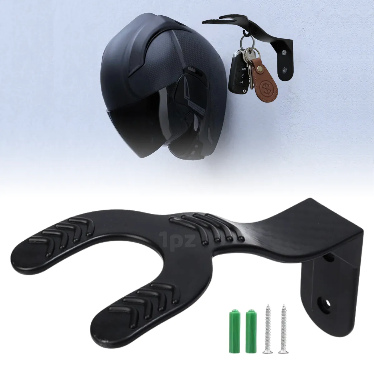 Soporte para Casco de Motocicleta: Gancho de Pared 1 Pieza