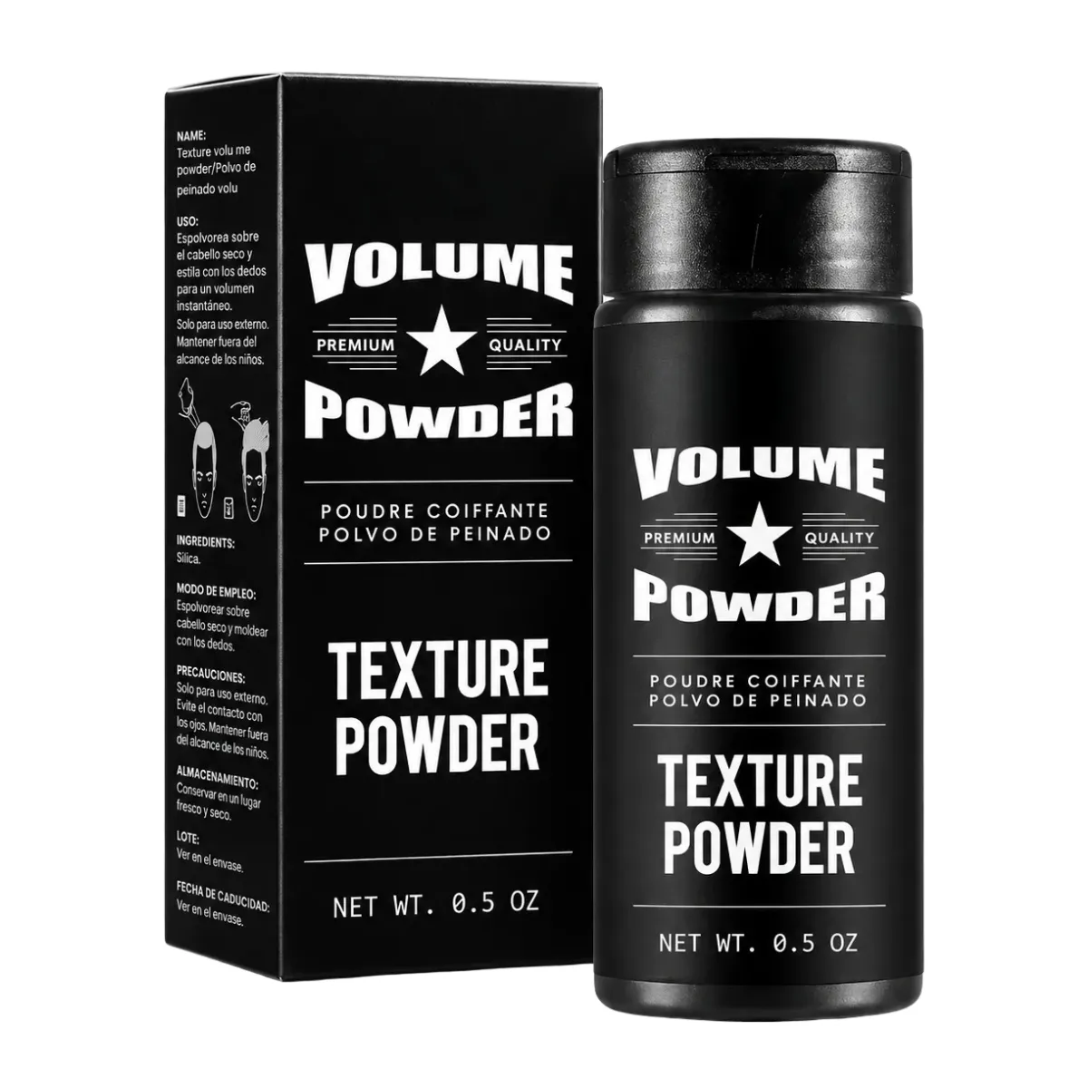 Polvo Volumen Texturizante Fijación Peinado Cabello 15g Hair