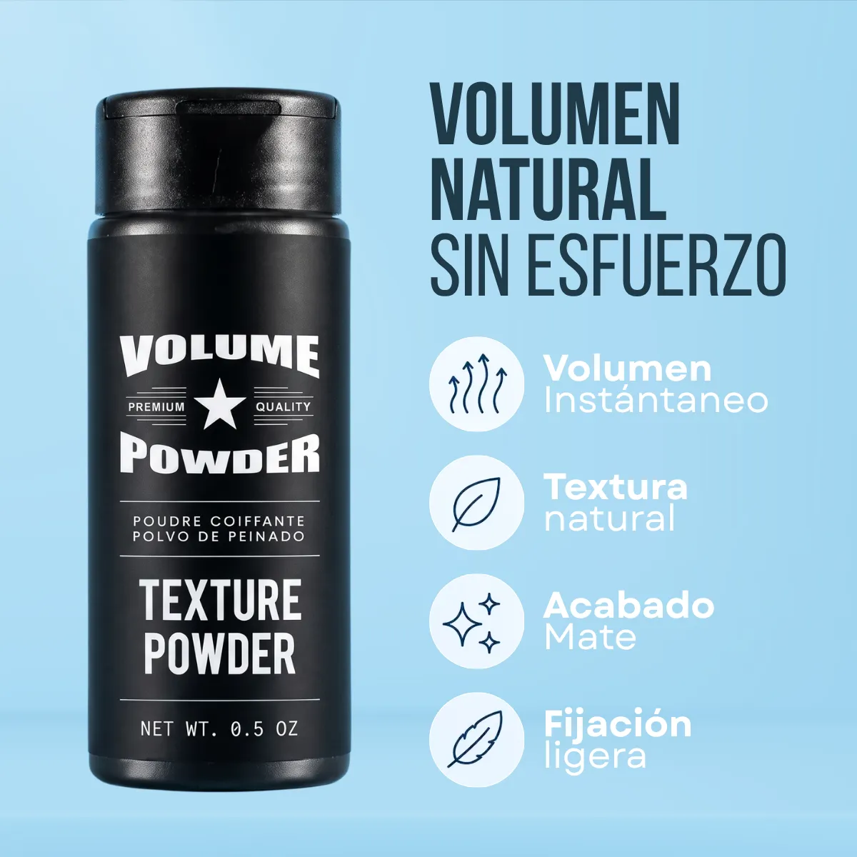 Polvo Volumen Texturizante Fijación Peinado Cabello 15g Hair - Imagen 7