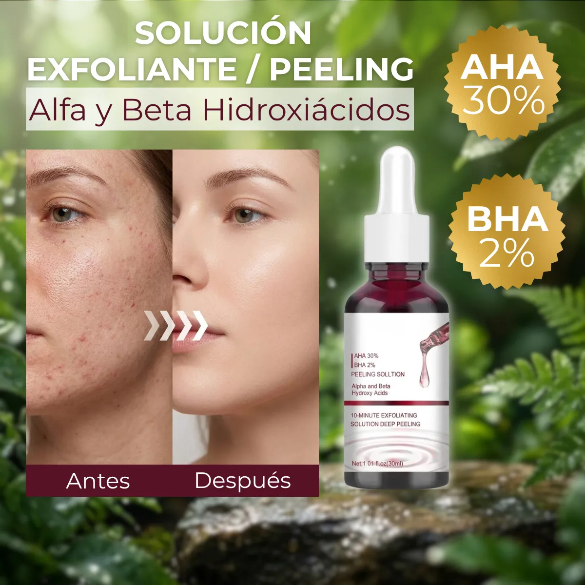 Sérum Exfoliante Facial Aha 30% + Bha 2% - Imagen 8