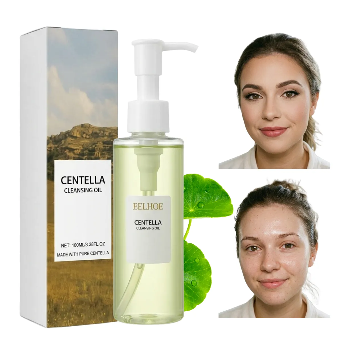 Aceite desmaquillante con centella asiática y vitamina E