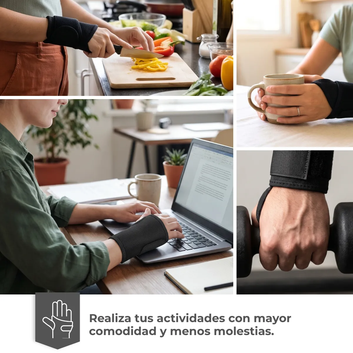 Muñequera ortopédica de compresión ajustable - Imagen 6