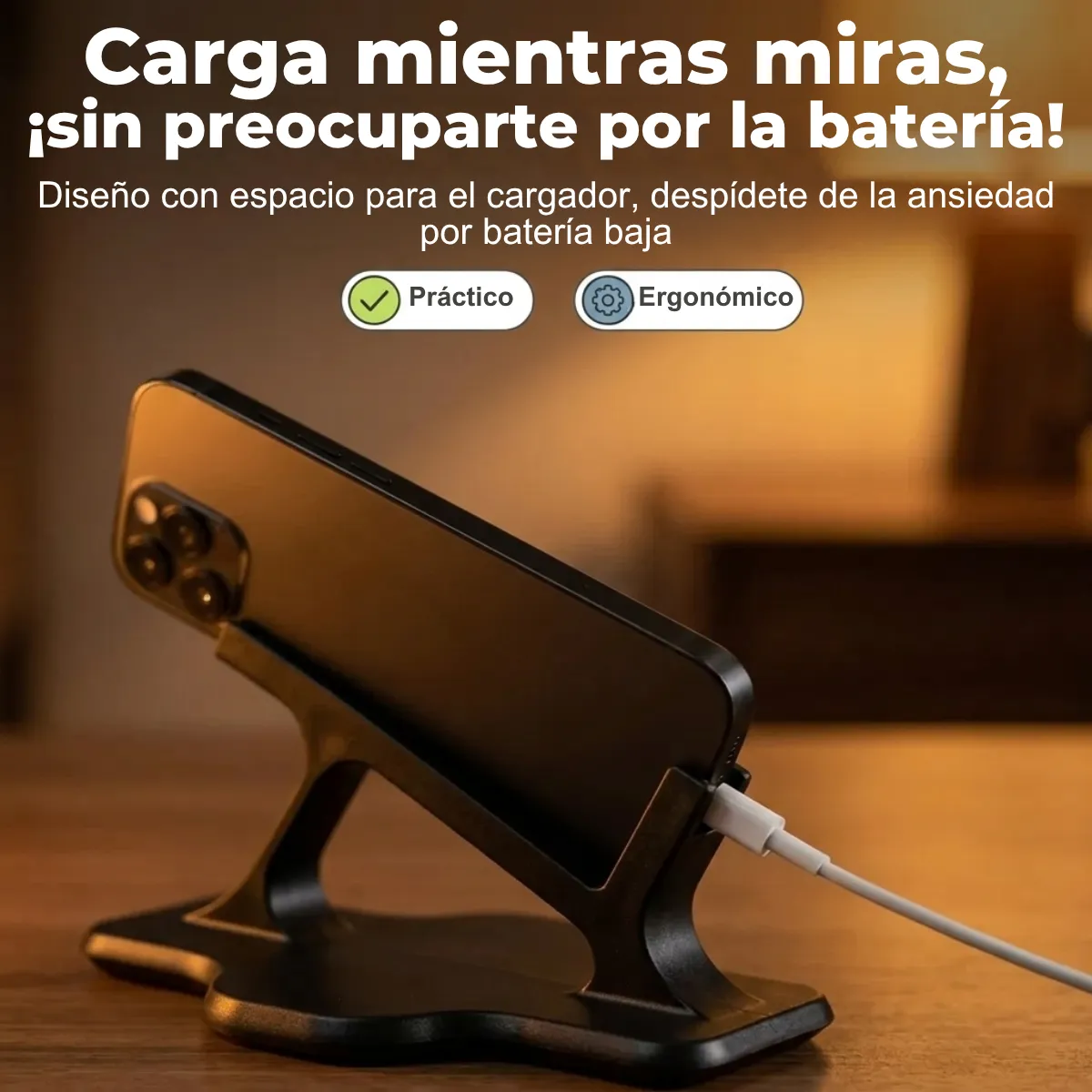 Soporte Celular Cama: Base Manos Libres Anticaídas 1pz - Imagen 7