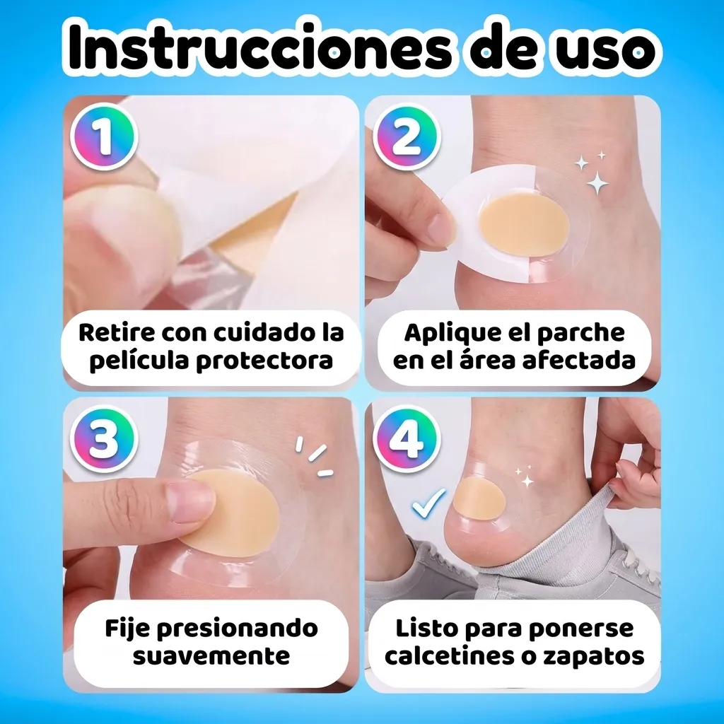 Parches Protectores Talón Antifricción Ampollas 100pz - Imagen 5