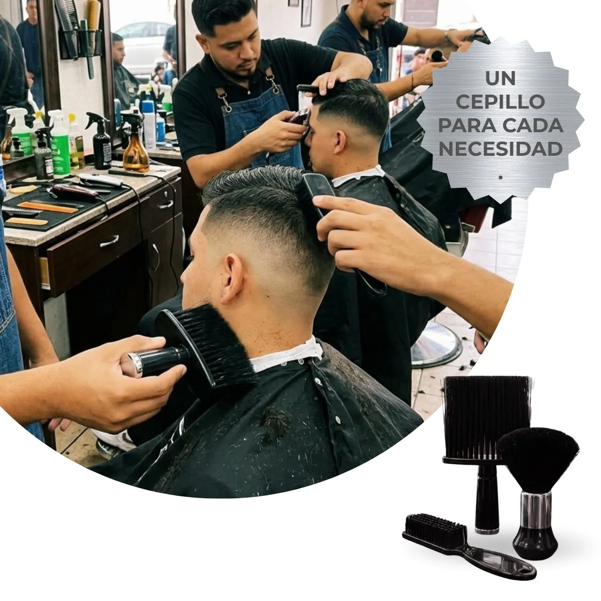Set de 4 Cepillos de Peluquería para Corte y Tinte - Imagen 8