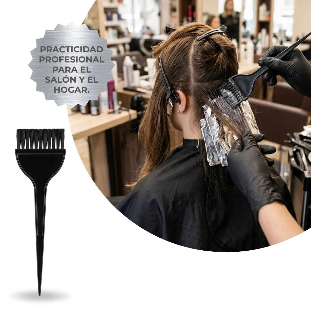 Set de 4 Cepillos de Peluquería para Corte y Tinte - Imagen 9