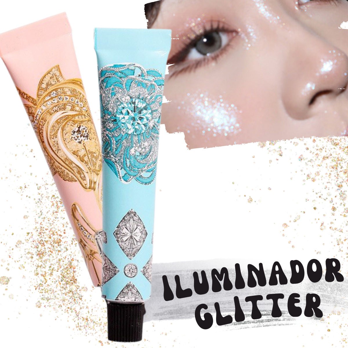 Iluminador Liquido Glitter Brillos Maquillaje Corporal