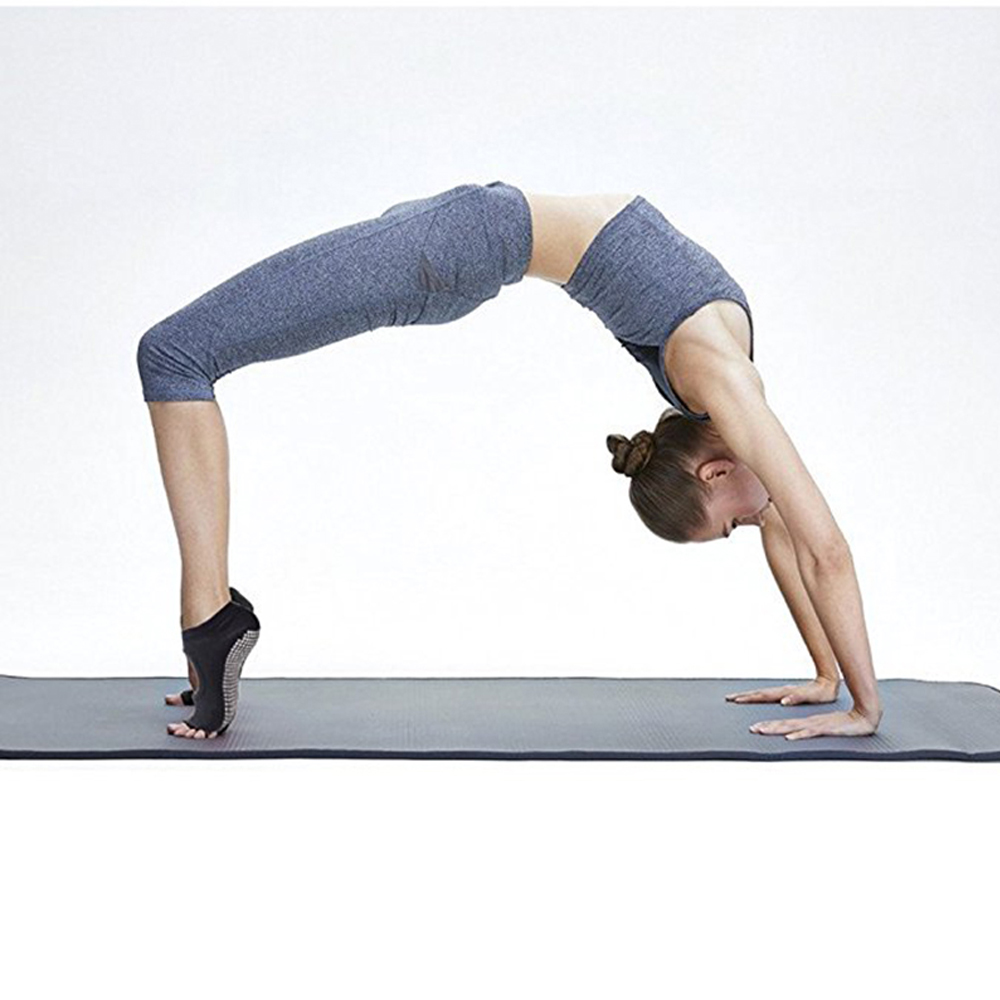 Calcetines Antideslizantes para Yoga y Pilates Dedos Expuestos Hengju -  VERALY