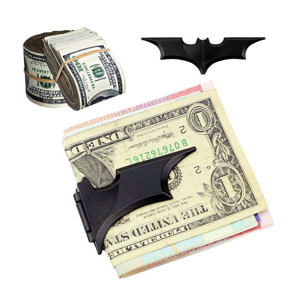 Clip Magnético Plegable Batman para Sujetar Billetes Color Negro Matte