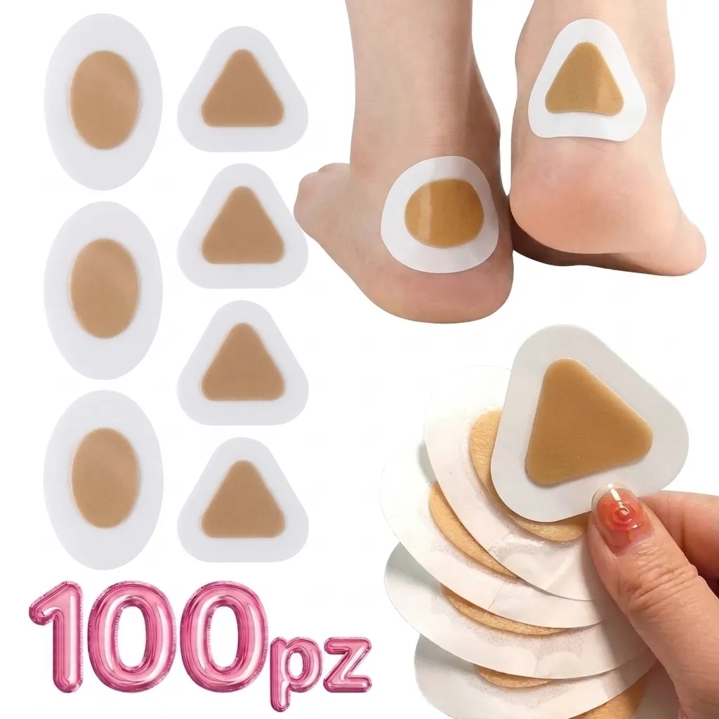 Parches Protectores Talón: Kit de 100 Apósitos Antifricción