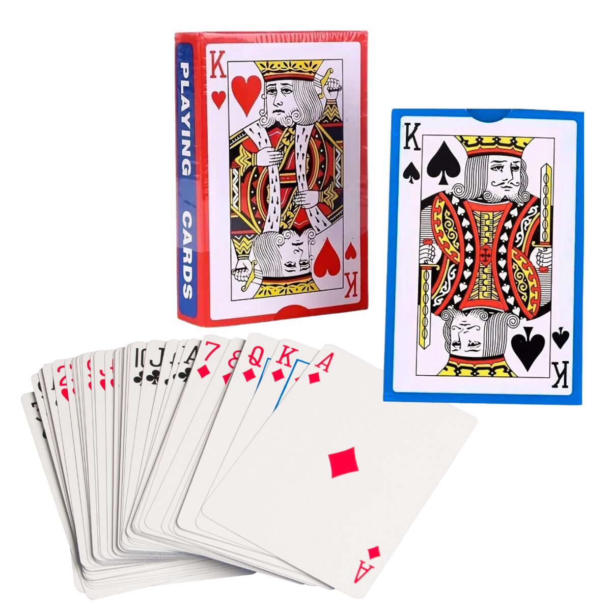 2 Baraja Cartas Poker Naipes Encerada Juego De Mesa Casino Clásico Adultos