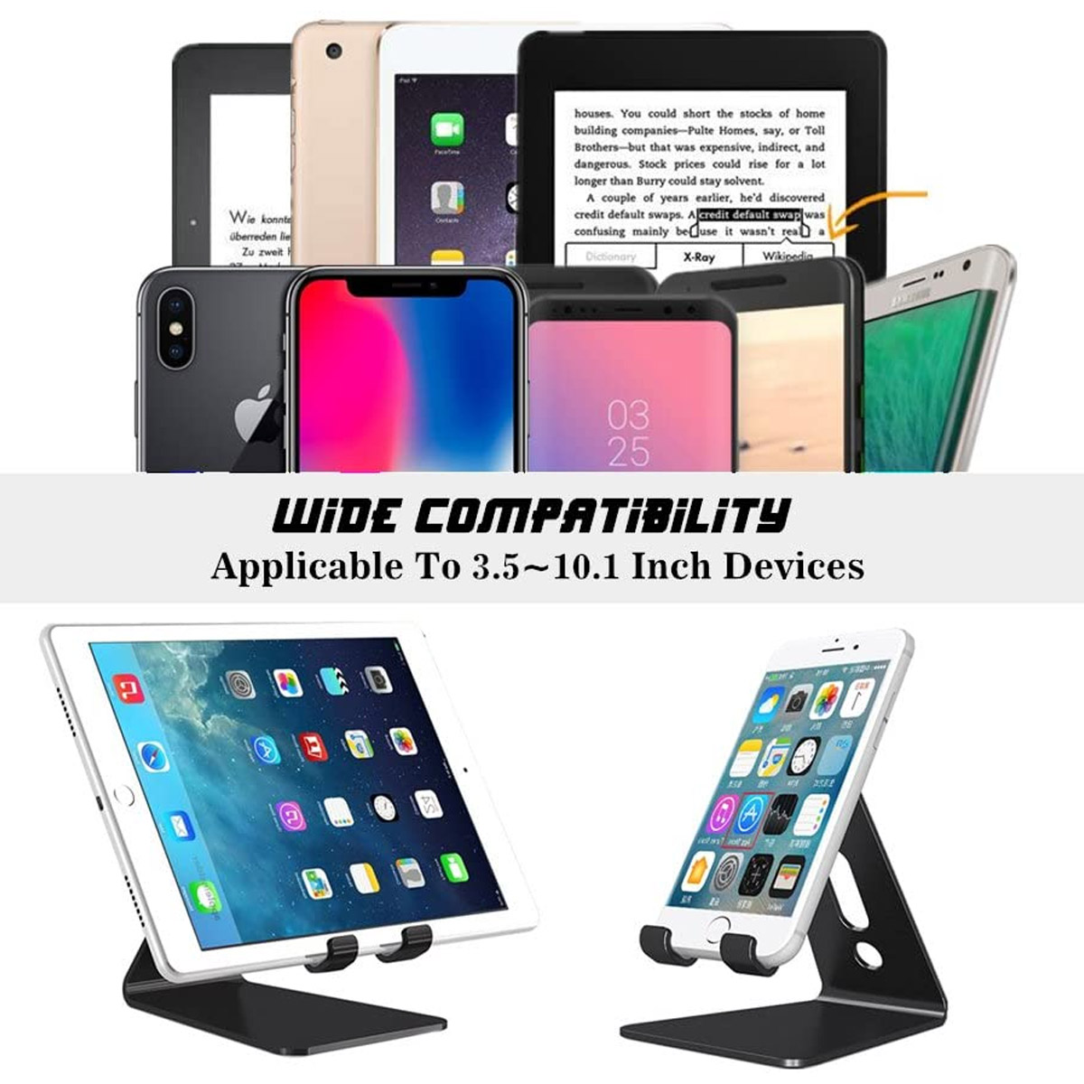 Soporte Celular iPad Tablet Aluminio Ajustable NW-S3